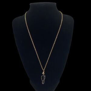 NWT Wool + Pepper Co. Black Onyx & Gold Necklace - FOCUS